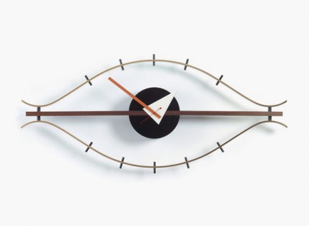 The Eye Clock is one of the 150 clocks George Nelson designed for the modern home. 