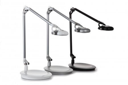 Humanscale's Element 790 LED Light uses only six watts to produce incandescent lighting levels. The Element series boasts a 50,000-hour lifespan—25 years of daily use in a typical 9-to-5 office environment. It is available in black, silver or white.