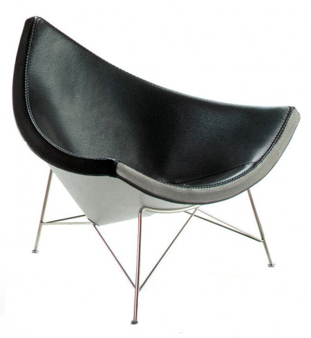 George Nelson's 1955 Coconut Lounge Chair classic, icon, slice of hard-shelled tropical fruit. Half a century later, it's as wonderful to look at—and sit in—as ever.