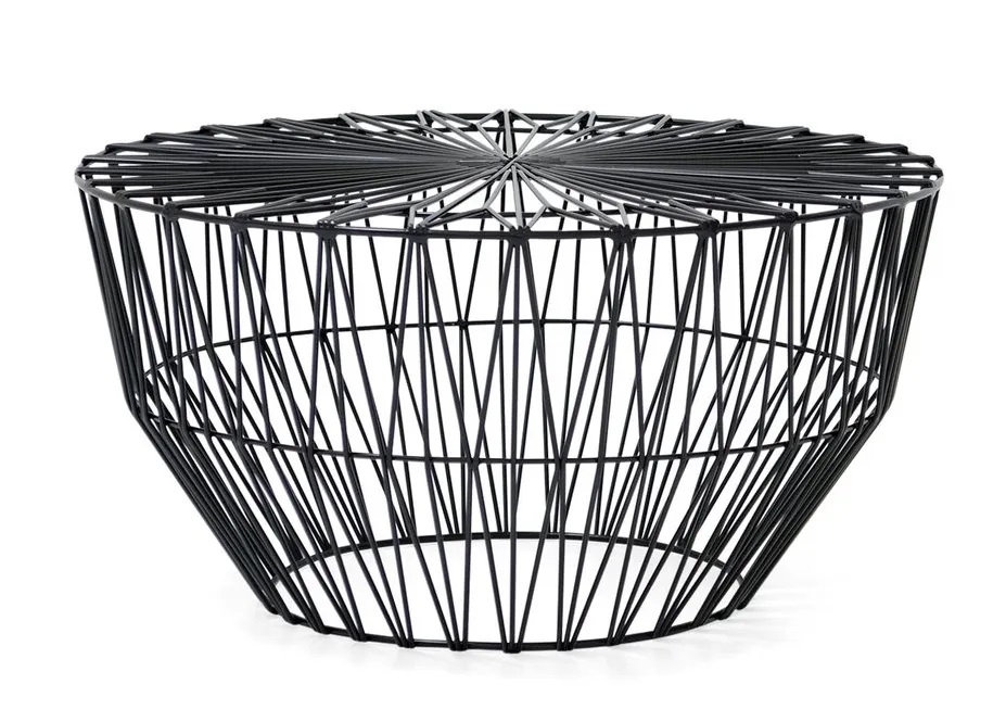 Bend Goods Drum Table With Stone Top