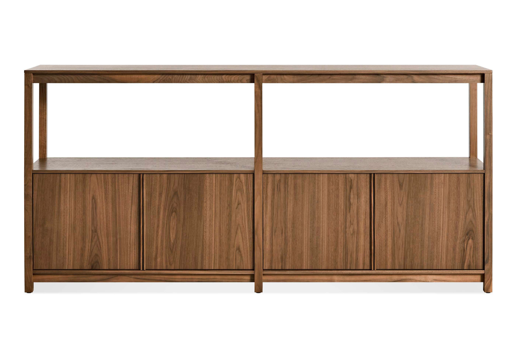 Blu Dot Open Plan Large Low Bookcase with Storage