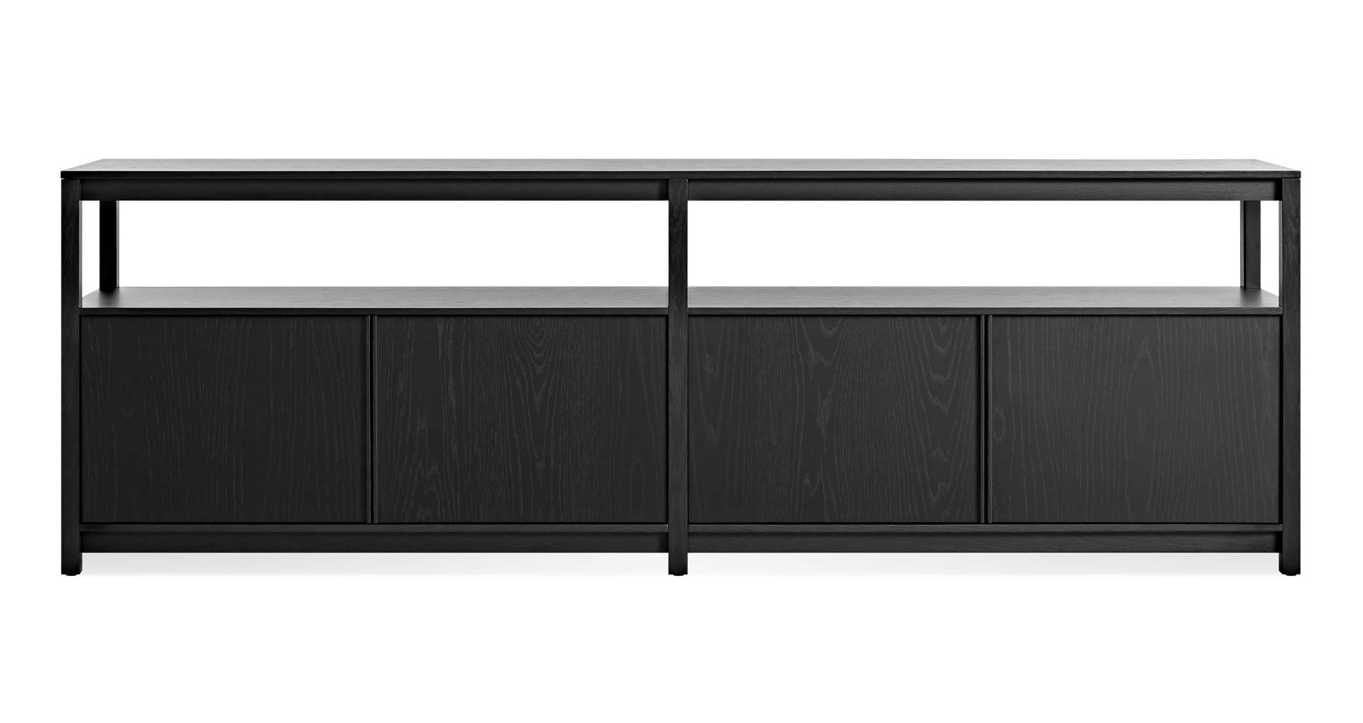 Blu Dot Open Plan Long and Low Bookcase with Storage