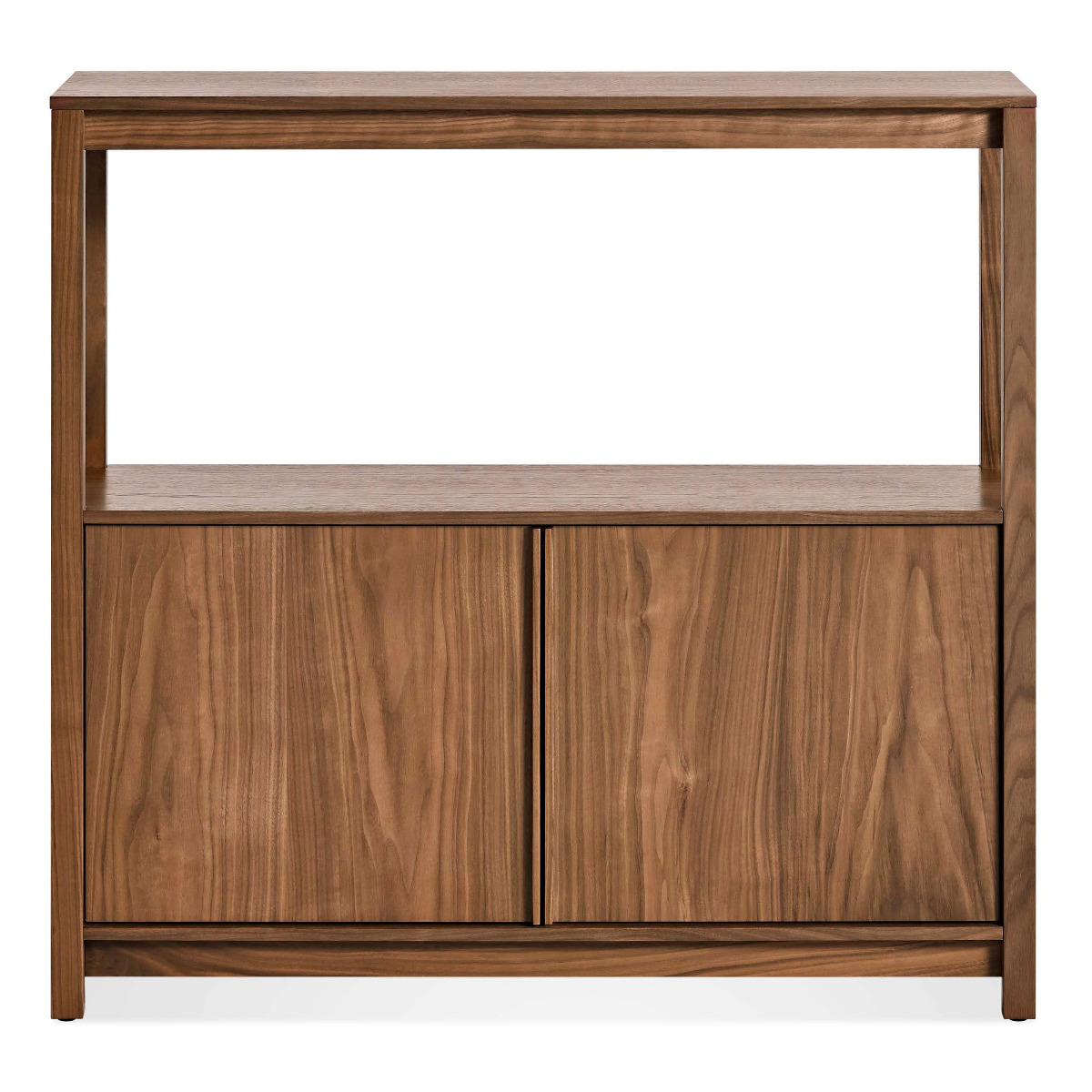 Blu Dot Open Plan Small Low Bookcase with Storage
