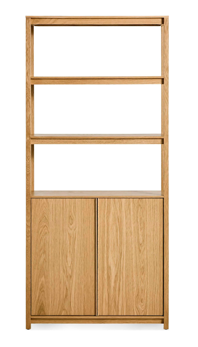 Blu Dot Open Plan Tall Bookcase with Storage