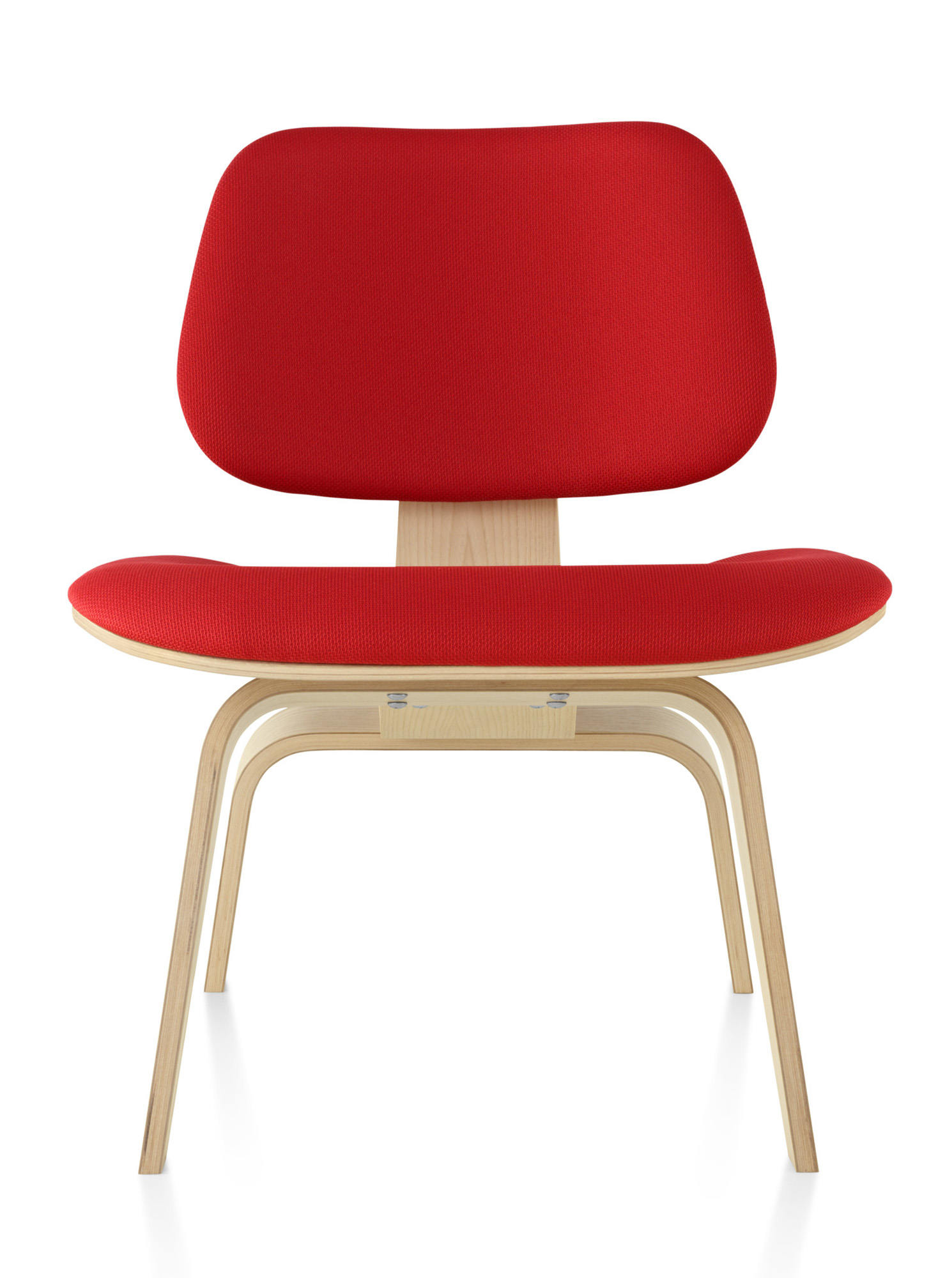 Herman Miller Eames® Molded Plywood Upholstered Lounge Chair - Wood Legs (LCW)