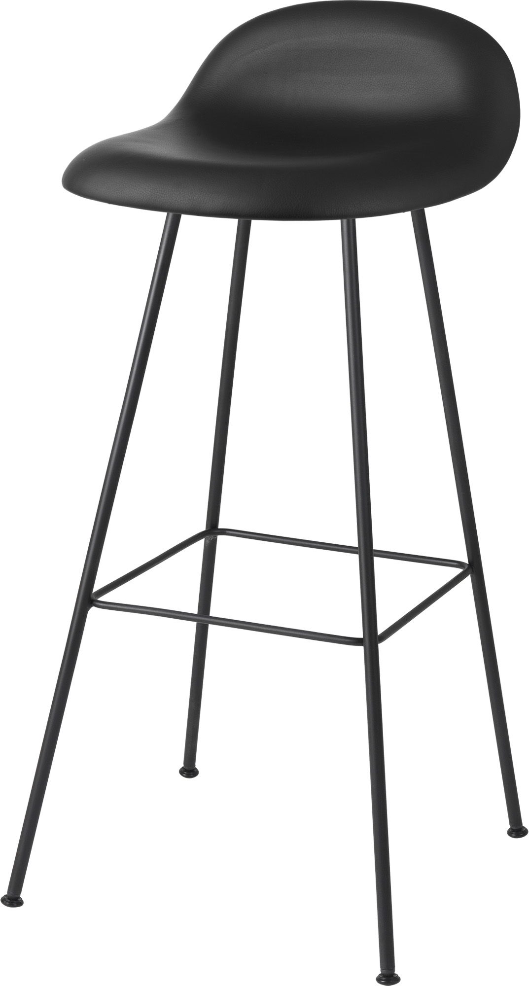 GUBI 3D Center Base Bar Stool - Fully Upholstered