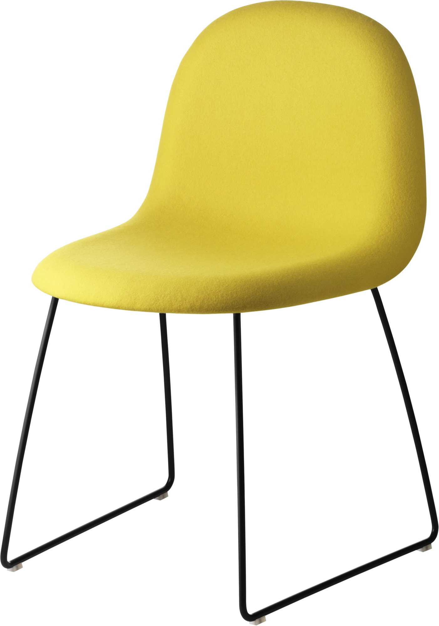 GUBI 3D Sledge Base Dining Chair - Fully Upholstered