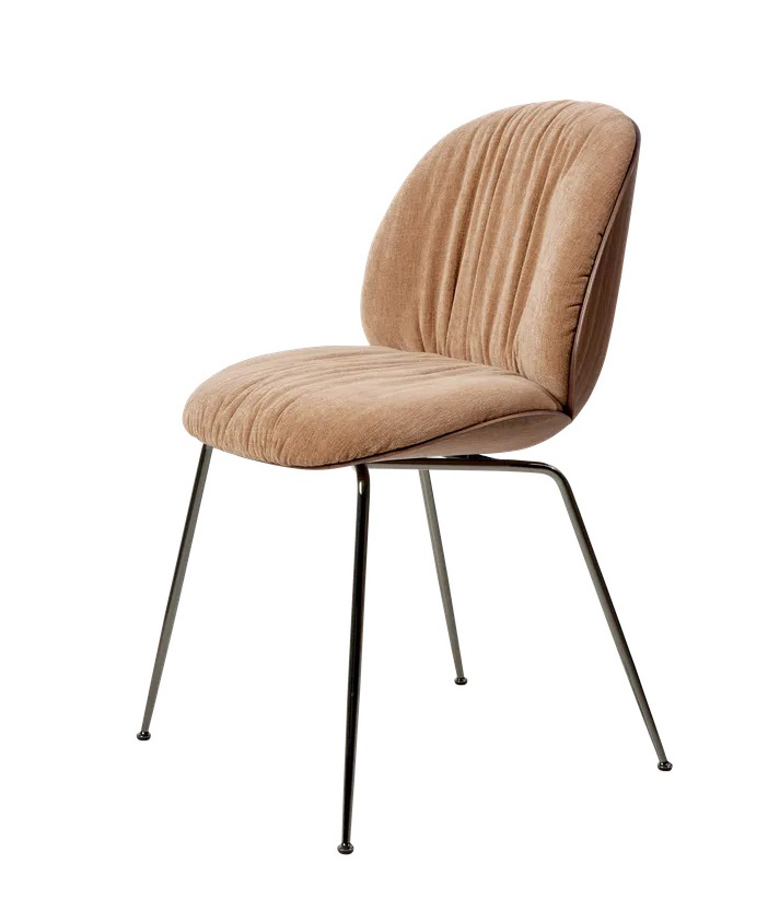 GUBI Beetle Soft Dining Chair - Front Upholstered