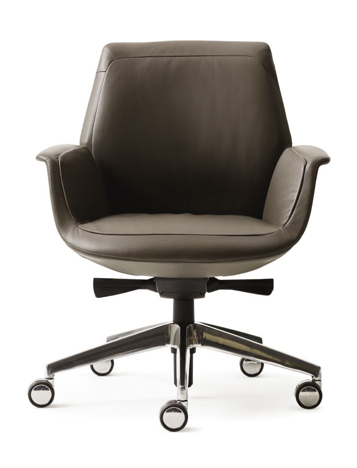 Poltrona Frau Downtown Low Back Conference Chair - Adjustable Height