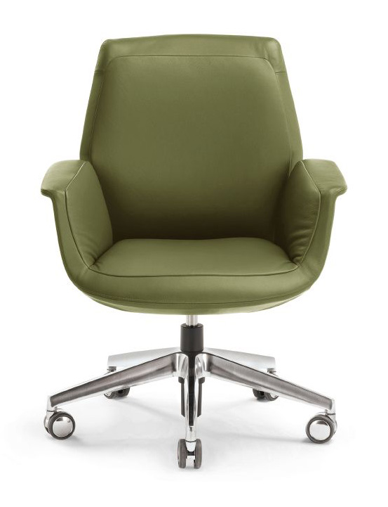Poltrona Frau Downtown Low Back Conference Chair - Fixed Height