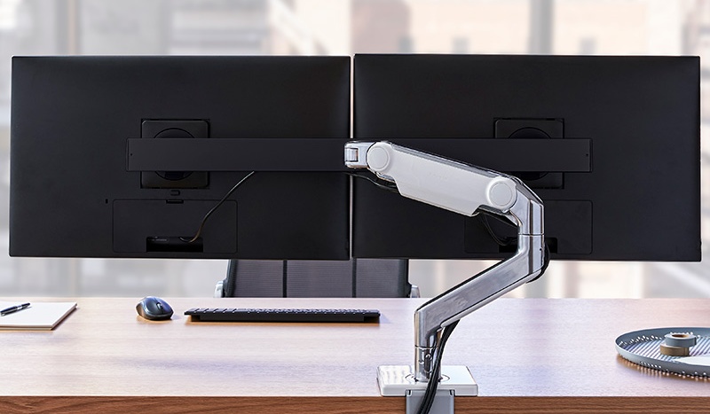 Humanscale M8 Pro Monitor Arm - Dual Monitor (Quickship)