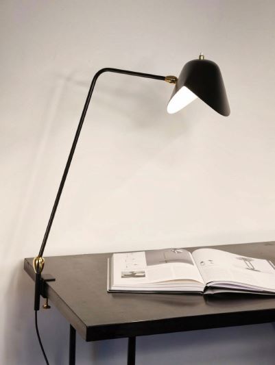 Serge Mouille Two Rotulas Agrafee Desk Lamp